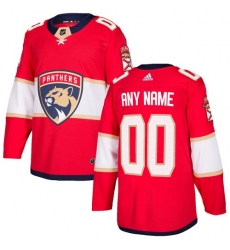 Men Women Youth Toddler Red Jersey - Customized Adidas Florida Panthers Home