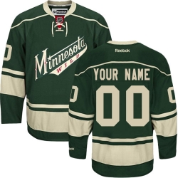 Men Women Youth Toddler Green Jersey - Customized Reebok Minnesota Wild Third