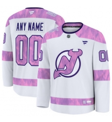 Men Women Youth New Jersey Devils Fanatics 2024 Hockey Fights Cancer Custom Practice Jersey White Men Women Youth New Jersey Devils Fanatics 2024 Hockey Fights Cancer Custom Practice Jersey White