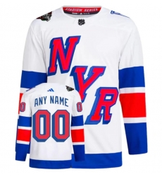 New York Rangers 2024 Stadium Series Customized Throwback Hockey Jersey