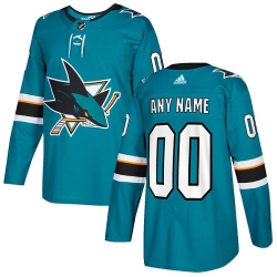 Men Women Youth Toddler Youth Teal Green Jersey - Customized Adidas San Jose Sharks Home