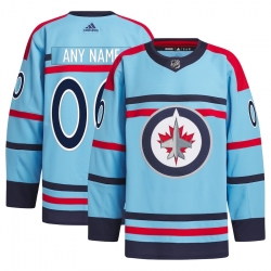 Men Women Youth Winnipeg Jets Light Blue Anniversary Primegreen Stitched Custom Jersey