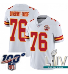 2020 Super Bowl LIV Men Nike Kansas City Chiefs #76 Laurent Duvernay-Tardif White Vapor Untouchable Limited Player NFL Jersey