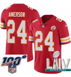 2020 Super Bowl LIV Youth Nike Kansas City Chiefs #24 David Amerson Red Team Color Vapor Untouchable Limited Player NFL Jersey