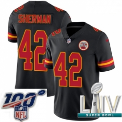 2020 Super Bowl LIV Youth Nike Kansas City Chiefs #42 Anthony Sherman Limited Black Rush Vapor Untouchable NFL Jersey