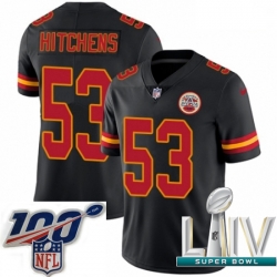 2020 Super Bowl LIV Youth Nike Kansas City Chiefs #53 Anthony Hitchens Limited Black Rush Vapor Untouchable NFL Jersey