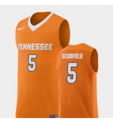 Men Tennessee Volunteers Admiral Schofield Orange Replica College Basketball Jersey