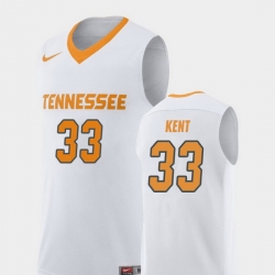 Men Tennessee Volunteers Zach Kent White Replica College Basketball Jersey