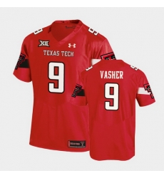 Men Texas Tech Red Raiders T.J. Vasher Replica Red Football Team Jersey