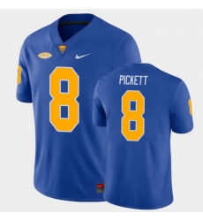 Men Pitt Panthers Kenny Pickett College Football Royal Game Jersey