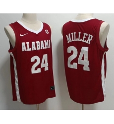 Alabama Crimson Tide 24 Brandon Miller Red Stitched NCAA Jersey