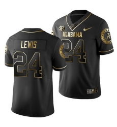 Alabama Crimson Tide Terrell Lewis Black Golden Edition Men'S Jersey