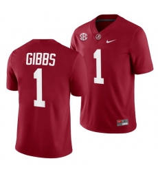 Jahmyr Gibbs Alabama Crimson Tide College Football Crimson 2021-22 1 Jersey Men