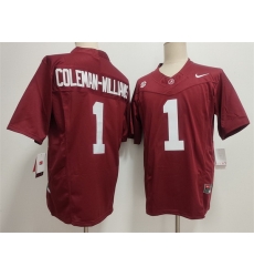 Men Alabama Crimson Tide 1 Ryan Alexander Coleman Williams Jr Red 2026 F U S E Stitched Football Jersey Men Alabama Crimson Tide 1 Ryan Alexander Coleman Williams Jr Red 2026 F U S E Stitched Football Jersey