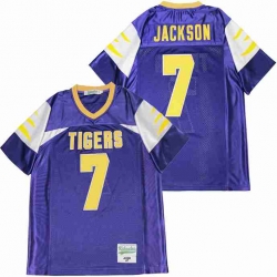 Men LAMAR JACKSON 7 HIGH SCHOOL FOOTBALL JERSEY purple