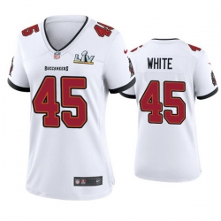 Women Devin White Buccaneers White Super Bowl Lv Game Jersey