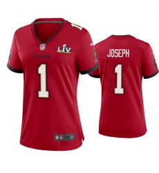 Women Greg Joseph Buccaneers Red Super Bowl Lv Game Jersey