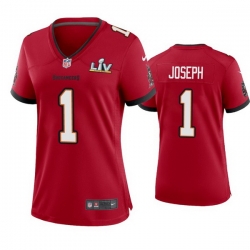 Women Greg Joseph Buccaneers Red Super Bowl Lv Game Jersey