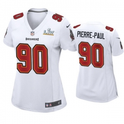 Women Jason Pierre Paul Buccaneers White Super Bowl Lv Game Fashion Jersey