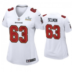 Women Lee Roy Selmon Buccaneers White Super Bowl Lv Game Fashion Jersey