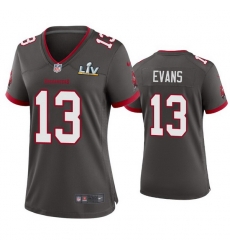 Women Mike Evans Buccaneers Pewter Super Bowl Lv Game Jersey