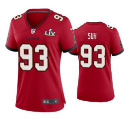 Women Ndamukong Suh Buccaneers Red Super Bowl Lv Game Jersey