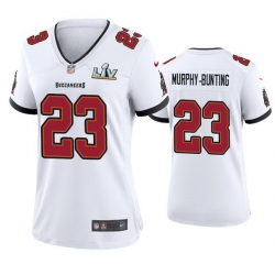 Women Sean Murphy Bunting Buccaneers White Super Bowl Lv Game Jersey