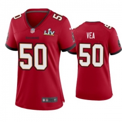 Women Vita Vea Buccaneers Red Super Bowl Lv Game Jersey