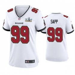 Women Warren Sapp Buccaneers White Super Bowl Lv Game Jersey