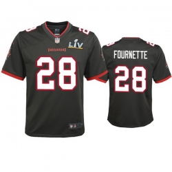 Youth Leonard Fournette Buccaneers Pewter Super Bowl Lv Game Jersey