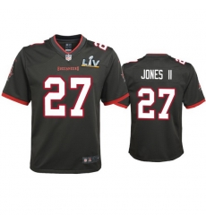 Youth Ronald Jones Ii Buccaneers Pewter Super Bowl Lv Game Jersey