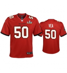 Youth Vita Vea Buccaneers Red Super Bowl Lv Game Jersey