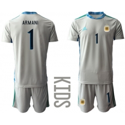 Kids Argentina Short Soccer Jerseys 010