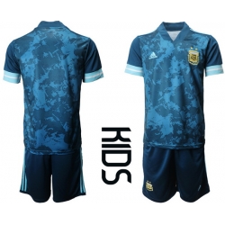 Kids Argentina Short Soccer Jerseys 011