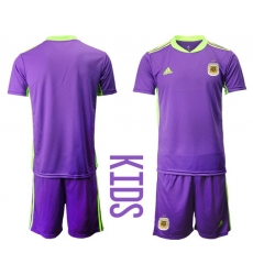 Kids Argentina Short Soccer Jerseys 035