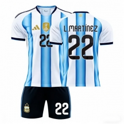 2026 FIFA World Cup Argentina Soccer Home Jersey #22 Lautaro Martinez