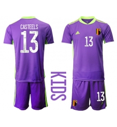 Kids Belgium Short Soccer Jerseys 027