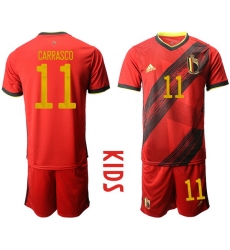 Kids Belgium Short Soccer Jerseys 033