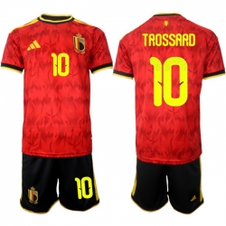 Belgium 2026 FIFA World Cup Soccer Jersey Red #10 TROSSARD