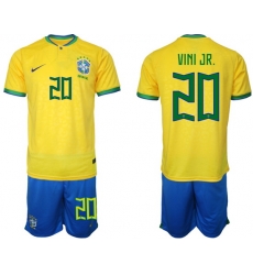 Men FIFA 2022 Brazil Soccer Jersey 015