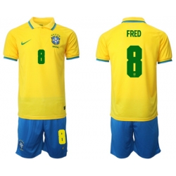 Men FIFA 2022 Brazil Soccer Jersey 071