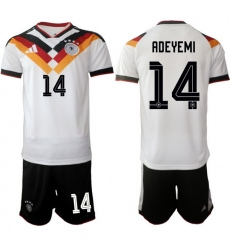 Germany 2026 FIFA World Cup Soccer Jersey White #14 ADEYEMI Germany 2026 FIFA World Cup Soccer Jersey White #14 ADEYEMI