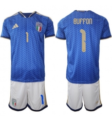 Italy 2026 FIFA World Cup Soccer Jersey Blue #1 BUFFON Italy 2026 FIFA World Cup Soccer Jersey Blue #1 BUFFON