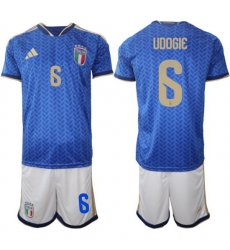 Italy Home Blue Soccer Jersey 0007 Italy Home Blue Soccer Jersey 0007