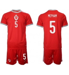 WALES 2022 World Cup Soccer Jersey #5 MEPHAM