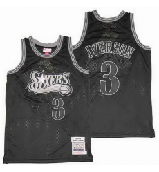 76ers 3 allen Iverson black jersey