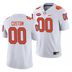 Clemson Tigers Custom White College Football Men'S Jersey