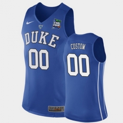 Duke Blue Devils Custom Blue 2019 Final Four Replica Jersey