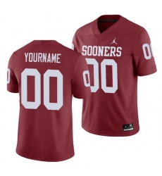 Oklahoma Sooners Custom Crimson Game Men'S Jersey