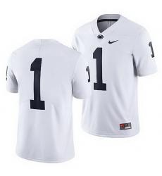 penn state nittany lions custom white college football men jersey 0